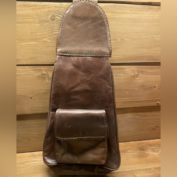 Brown Faux Leather Backpack Purse - Picture 3 of 16